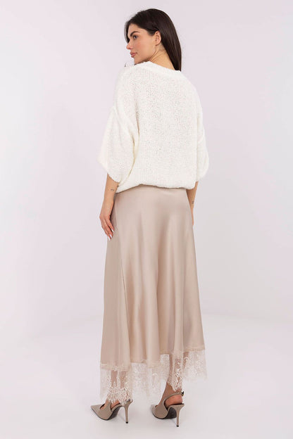  Spódnica Model MI-SD-4213-1.94 Light Beige - Rue Paris 