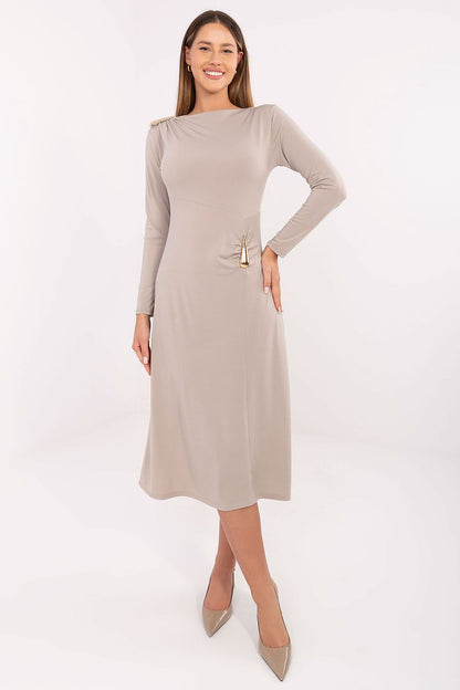  Sukienka Model IT-SK-21900.00 Beige - Italy Moda 