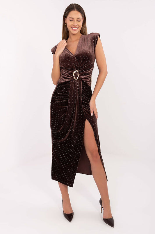  Sukienka Model IT-SK-21171-1.03P Brown - Italy Moda 