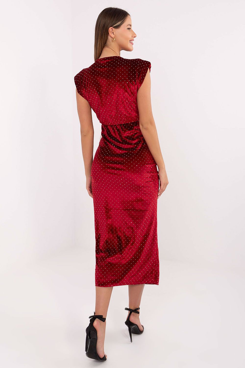  Sukienka Model IT-SK-21171-1.03P Bordo - Italy Moda 