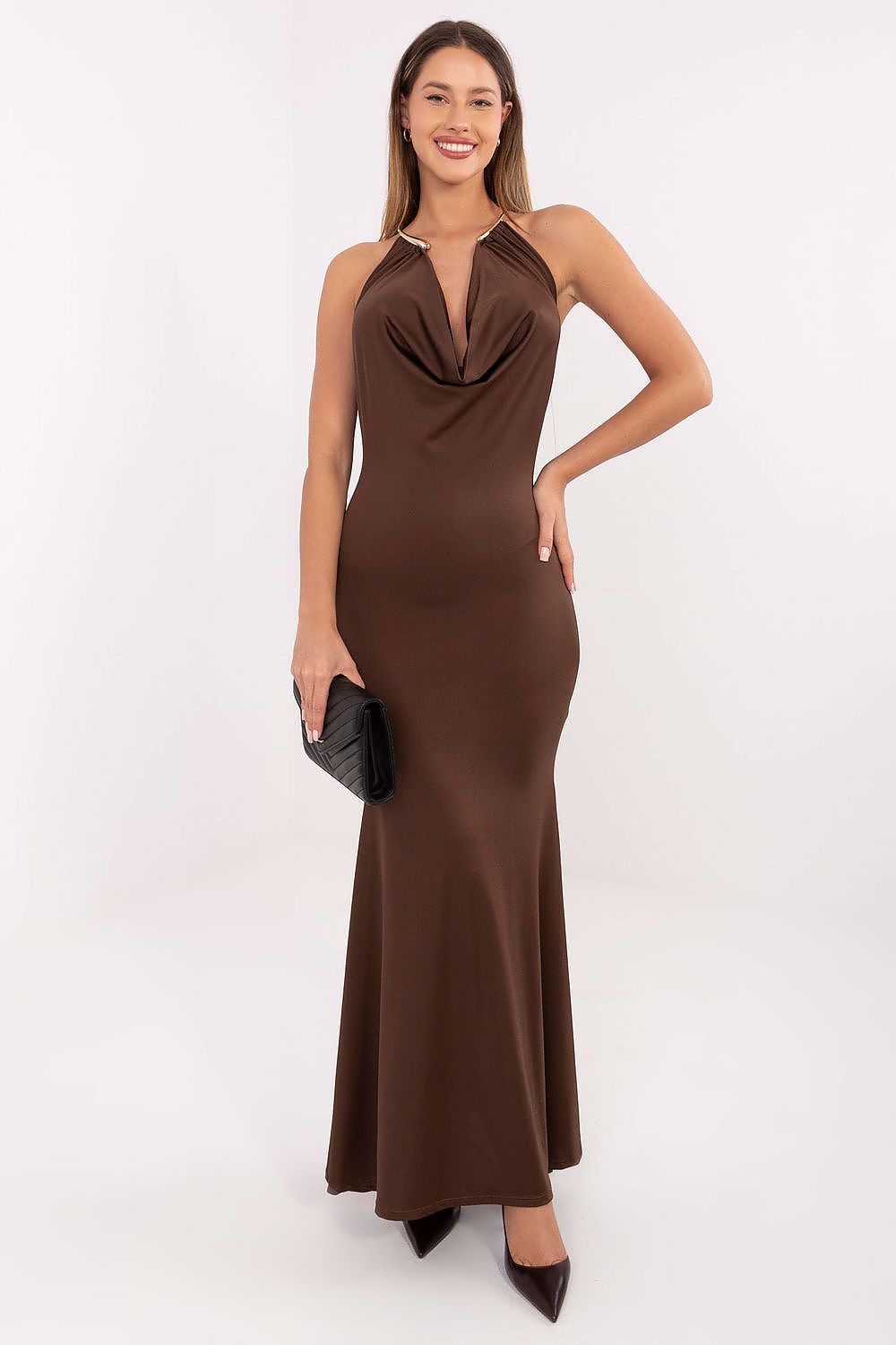 Sukienka Model IT-SK-21859.01P Brown - Italy Moda 