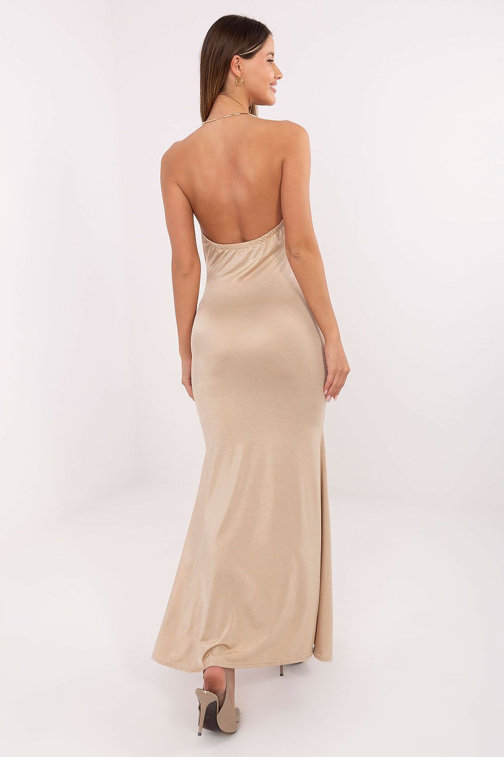  Sukienka Model IT-SK-21859.01P Beige - Italy Moda 