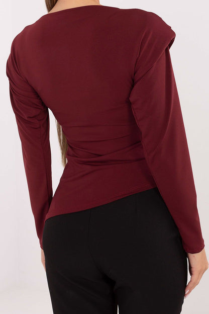   Bluzka Model IT-BZ-21898.12 Bordo - Italy Moda 