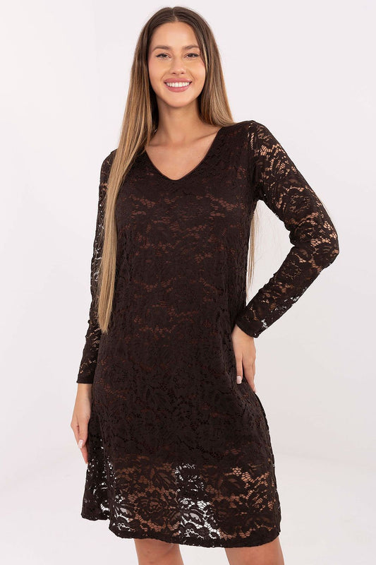  Sukienka Model MI-SK-A1418.36 Brown - Italy Moda 