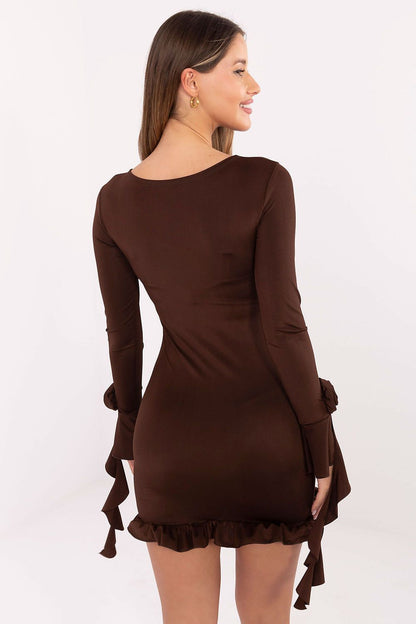  Sukienka Model MI-SK-A1565.80 Brown - Italy Moda 