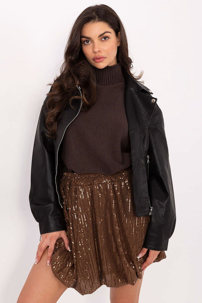  Spódnica Model MI-SD-271360.74 Brown - Italy Moda 
