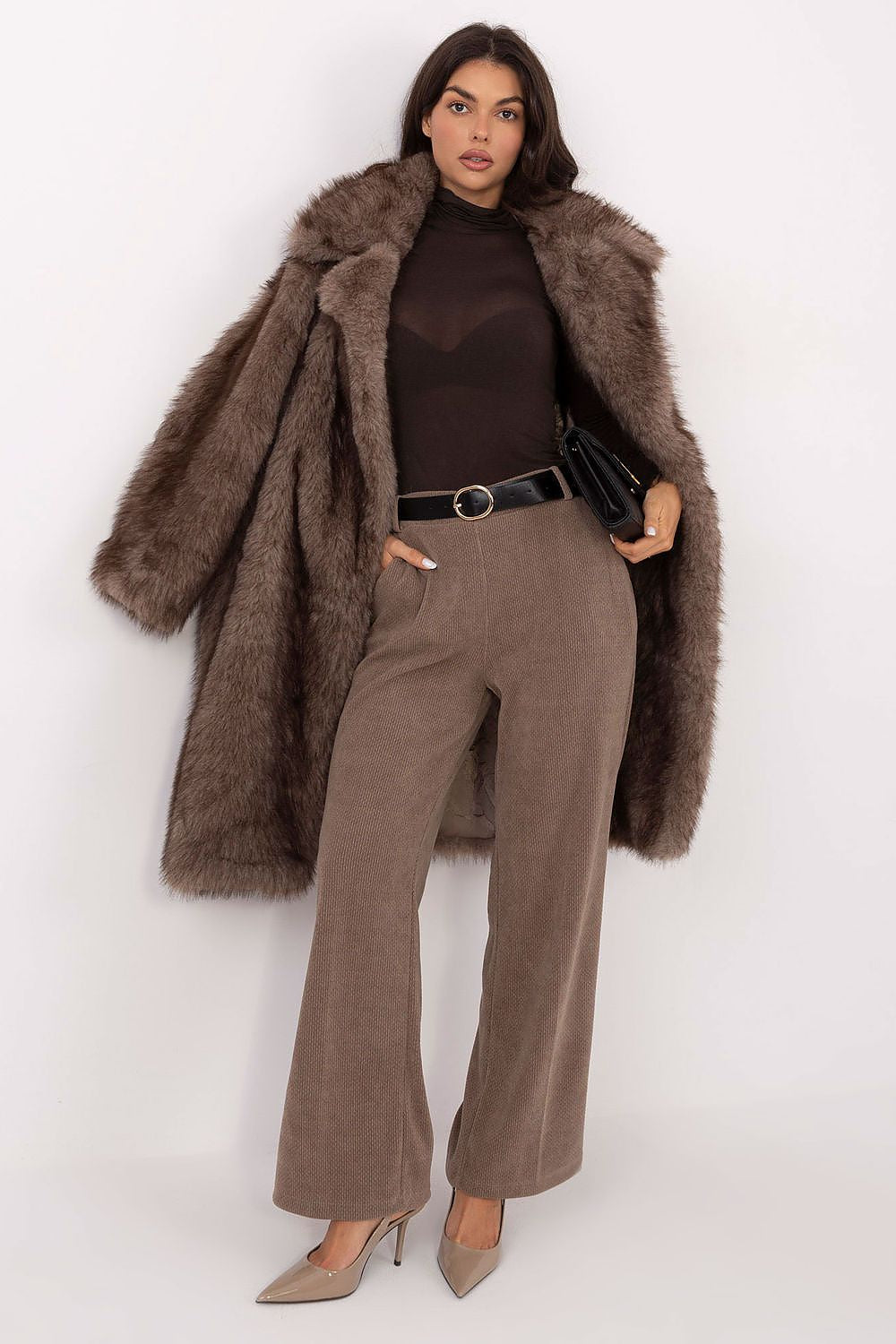   Bluzka Model IT-BZ-21819.09P Brown - Italy Moda 