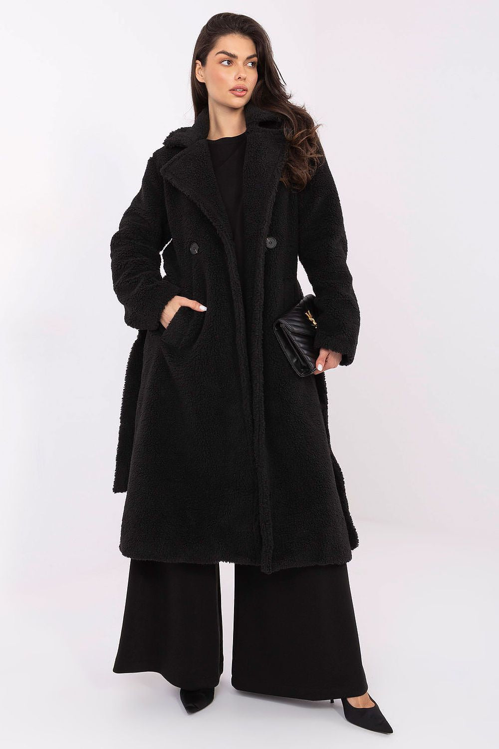   Płaszcz Damski Model IT-PL-97150.26 Black - Factory Price 