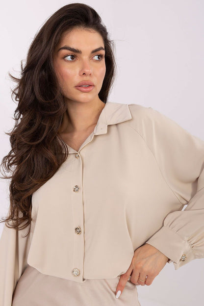   Koszula Damska Model IT-KS-29022.25 Beige - Factory Price 