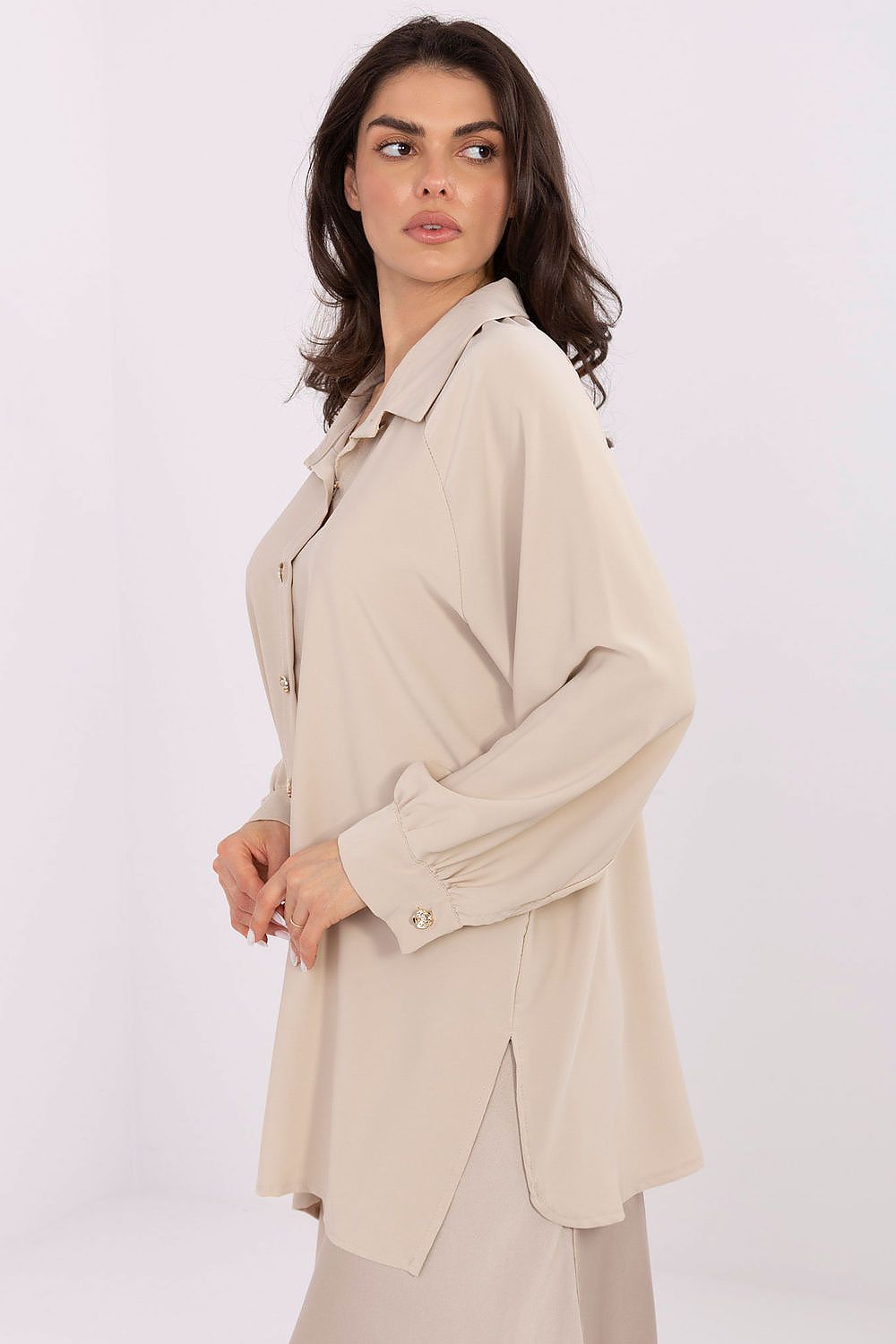   Koszula Damska Model IT-KS-29022.25 Beige - Factory Price 