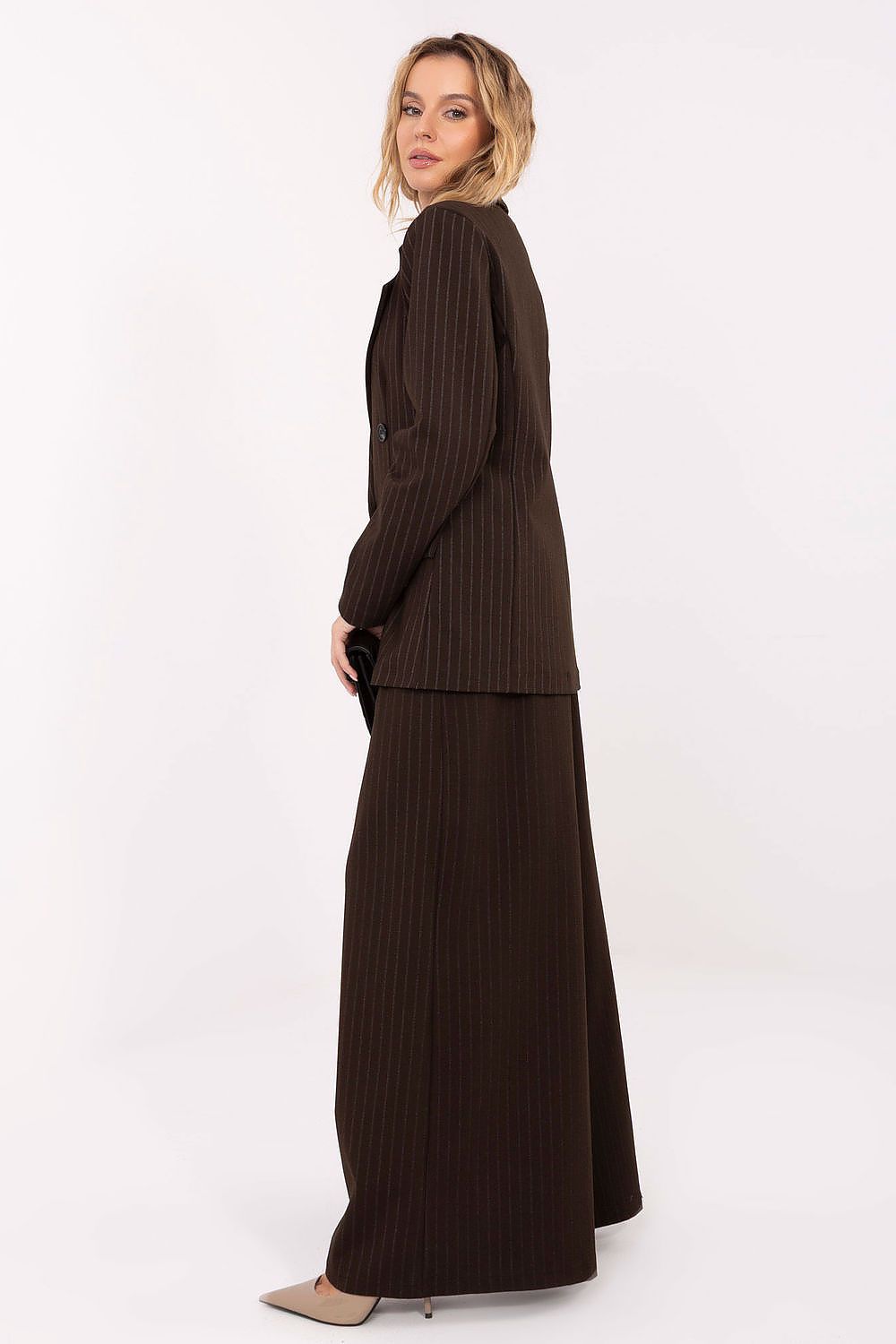   Marynarka Model IT-MA-FL6215.21 Dark Brown - Rue Paris 