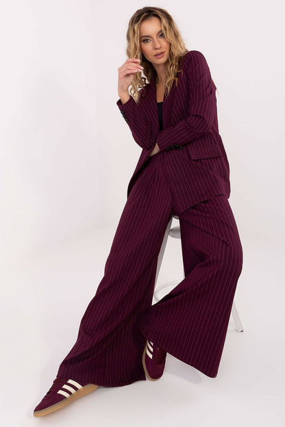   Marynarka Model IT-MA-FL6215.21 Bordo - Rue Paris 