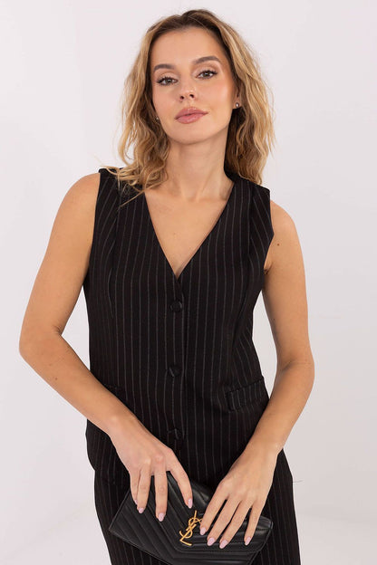   Kamizelka Model IT-KZ-FL7519.57 Black - Rue Paris 