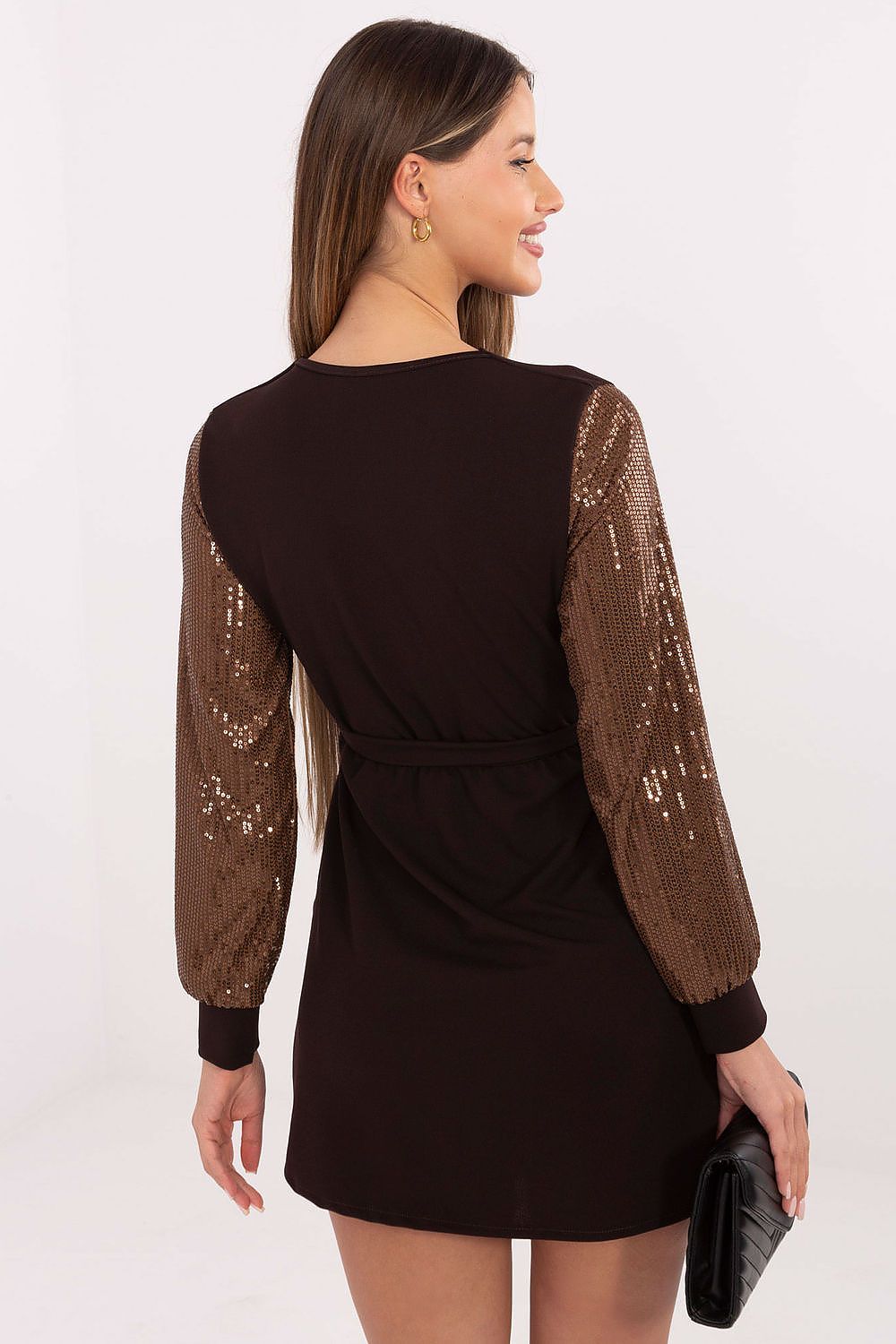  Sukienka Model MI-SK-67634.99 Dark Brown - Italy Moda 