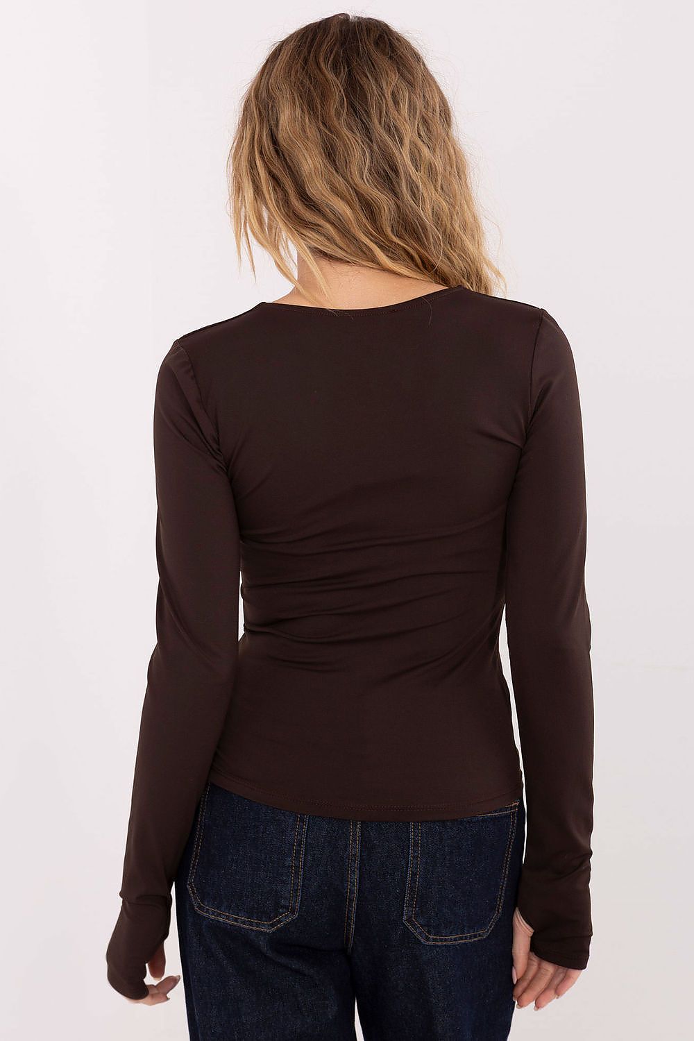   Bluzka Model IT-BZ-21823.97 Brown - Italy Moda 