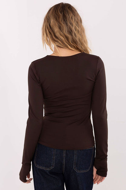   Bluzka Model IT-BZ-21823.97 Brown - Italy Moda 