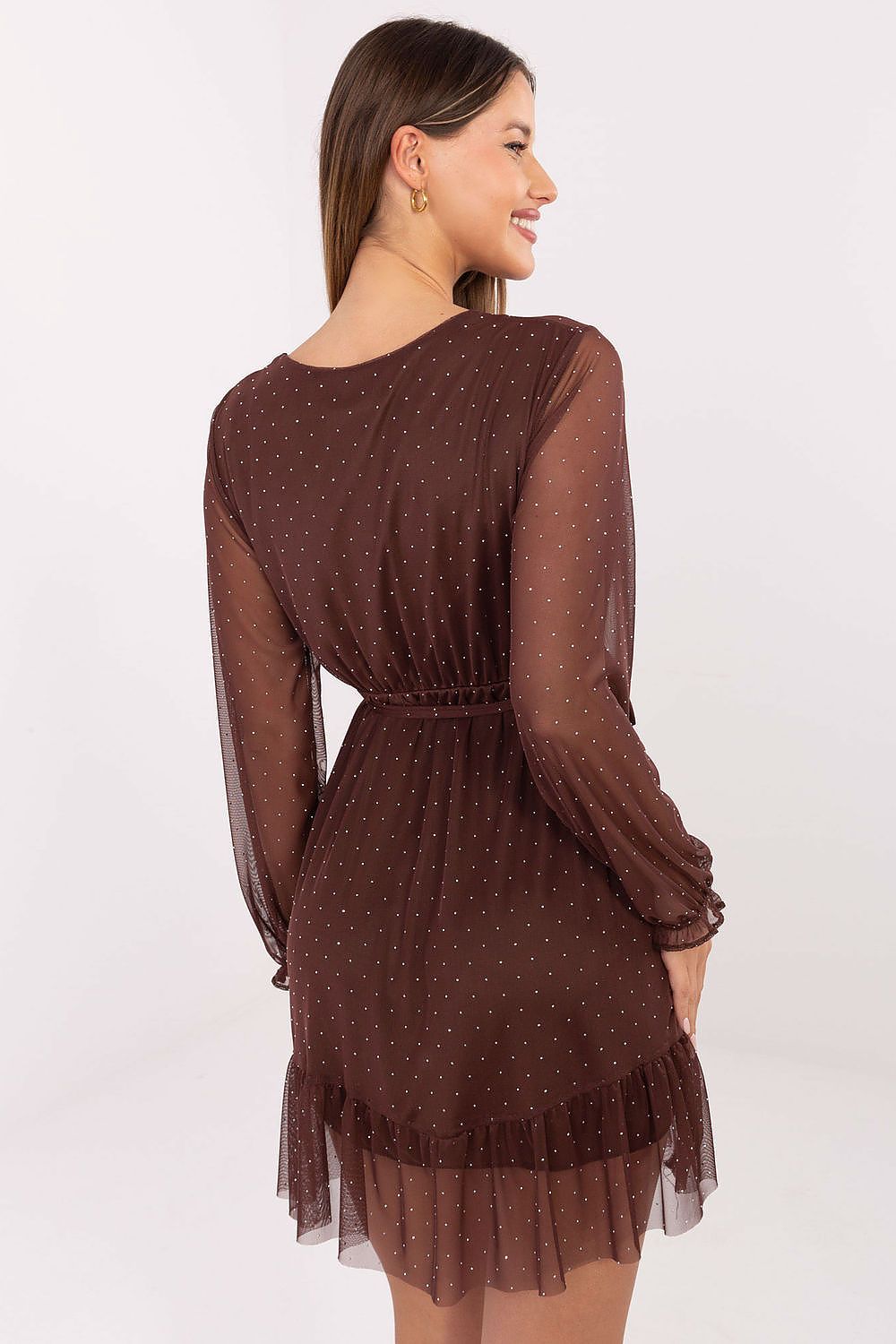  Sukienka Model MI-SK-61430.62 Brown - Italy Moda 