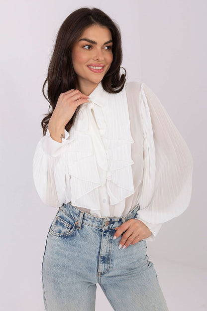   Koszula Damska Model MI-KS-A2818.09 White - Italy Moda 