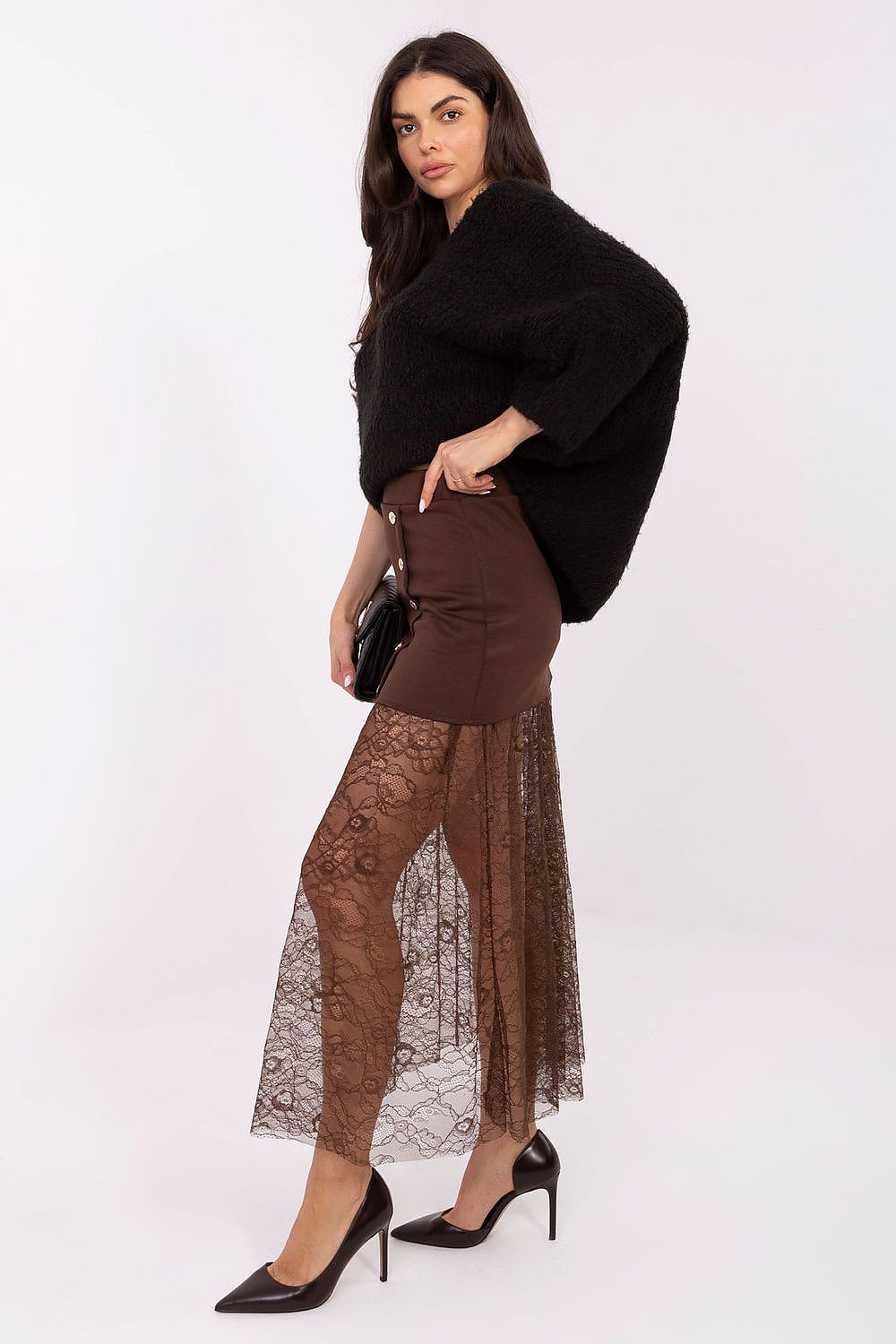  Spódnica Model MI-SD-3292.09P Brown - Italy Moda 