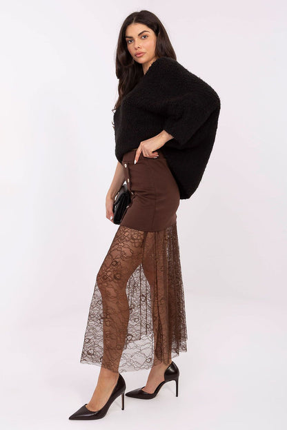  Spódnica Model MI-SD-3292.09P Brown - Italy Moda 