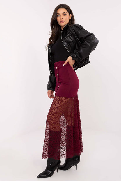  Spódnica Model MI-SD-3292.09P Bordo - Italy Moda 