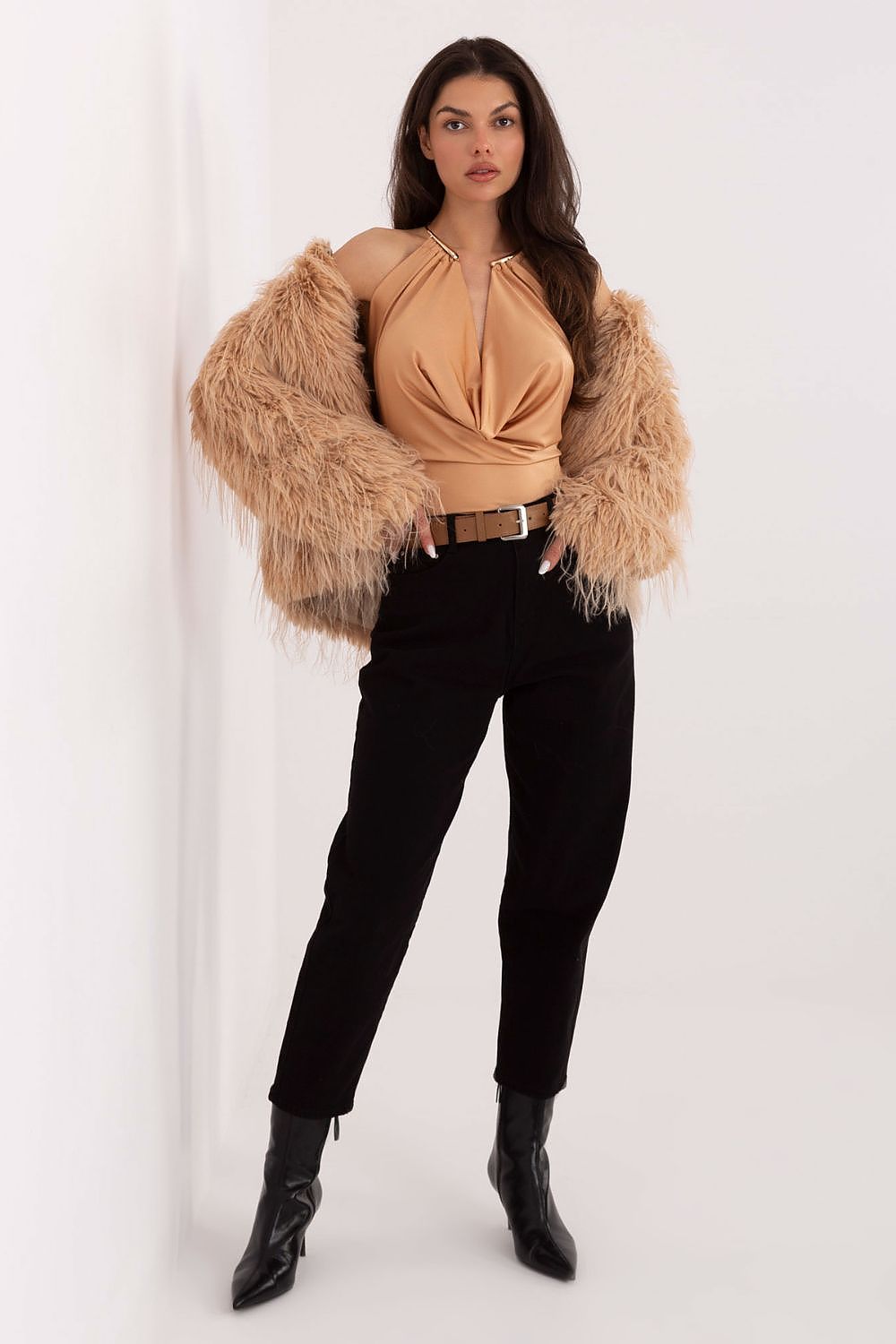   Body Model IT-BO-21858.21P Camel - Italy Moda 