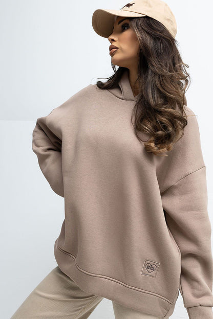   Bluza Damska Model RV-BL-A1037.12 Dark Beige - Rue Paris 
