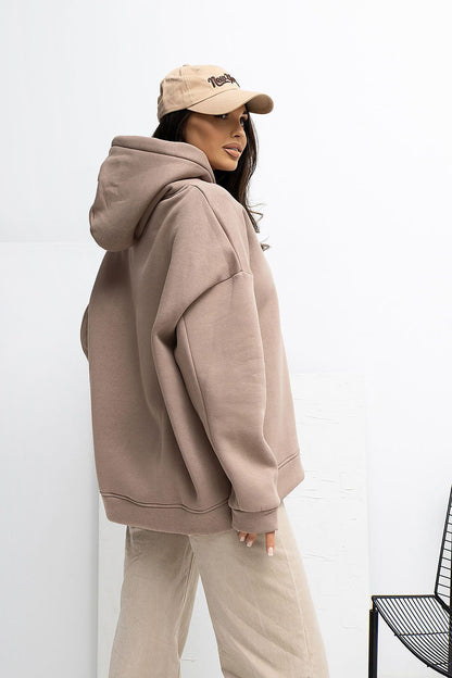   Bluza Damska Model RV-BL-A1037.12 Dark Beige - Rue Paris 