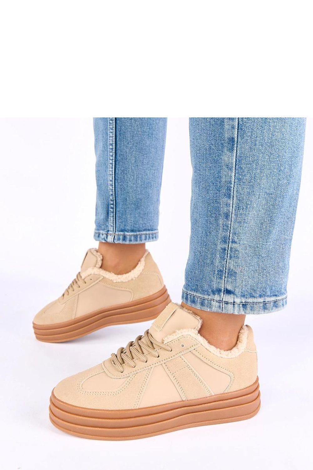   Buty Sportowe Model Kelsi 6451 Beige - Solea 