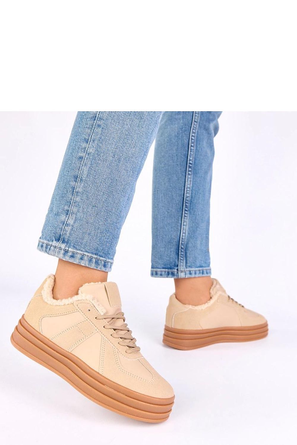   Buty Sportowe Model Kelsi 6451 Beige - Solea 