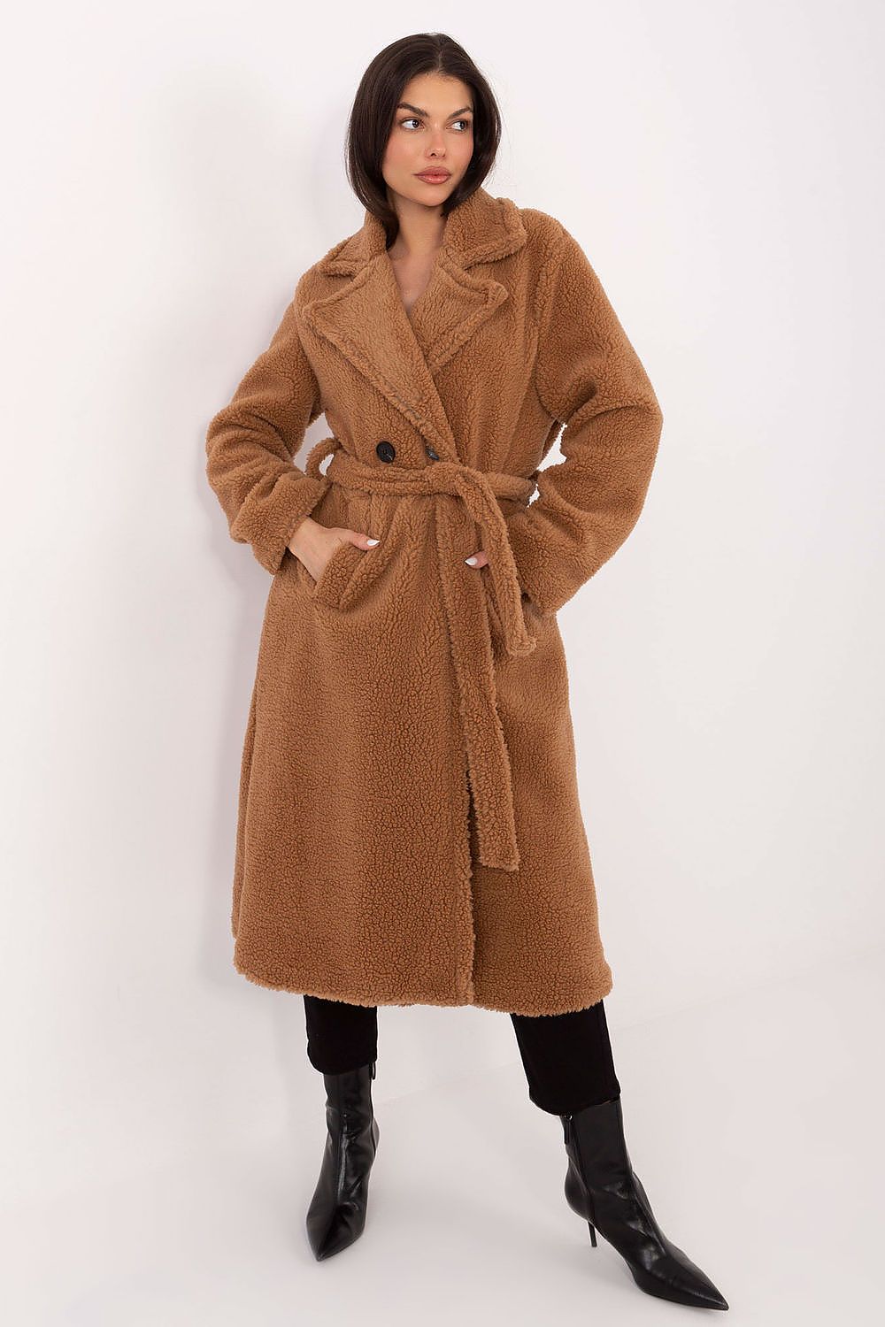   Płaszcz Damski Model IT-PL-97150.26 Camel - Factory Price 