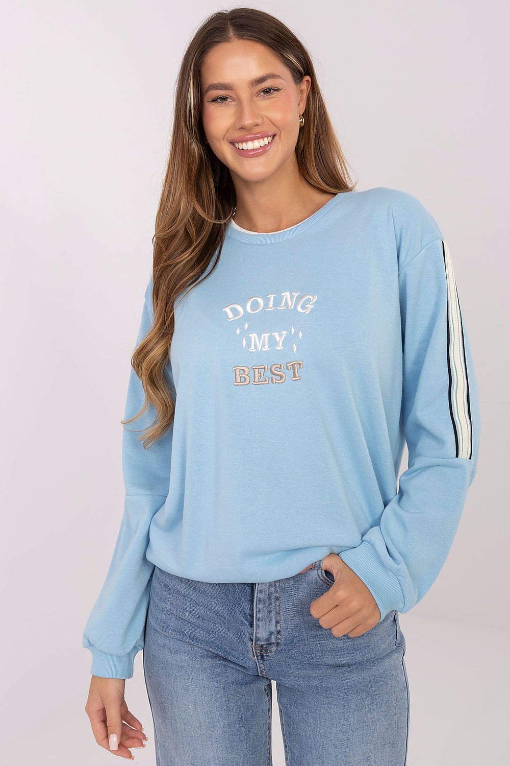   Bluza Damska Model RV-BL-A942.62 Light Blue - Relevance 