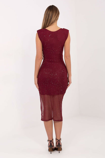  Sukienka Model IT-SK-21931.13 Bordo - Italy Moda 
