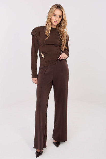   Bluzka Model IT-BZ-21898.12 Brown - Italy Moda 