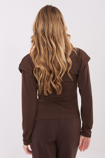   Bluzka Model IT-BZ-21898.12 Brown - Italy Moda 