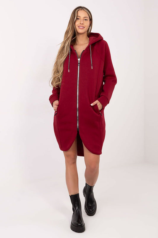   Bluza Damska Model RV-BL-A1027.79 Bordo - Relevance 