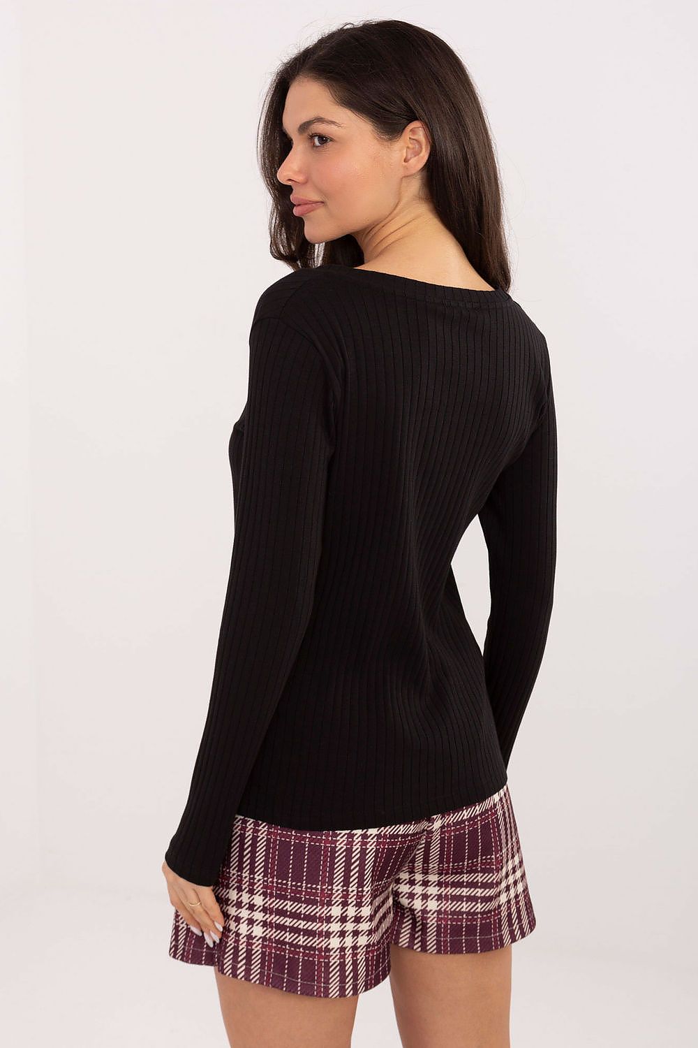   Bluzka Model RV-BZ-A1054.34 Black - Rue Paris 