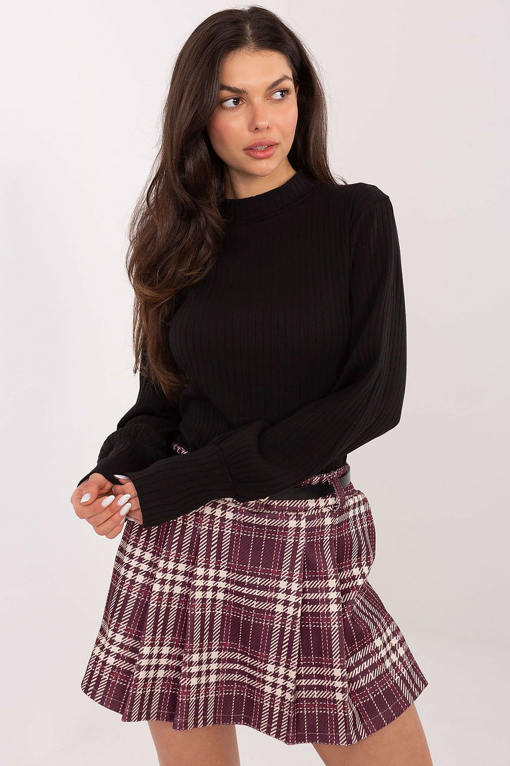   Bluzka Model RV-BZ-A1053.50 Black - Rue Paris 