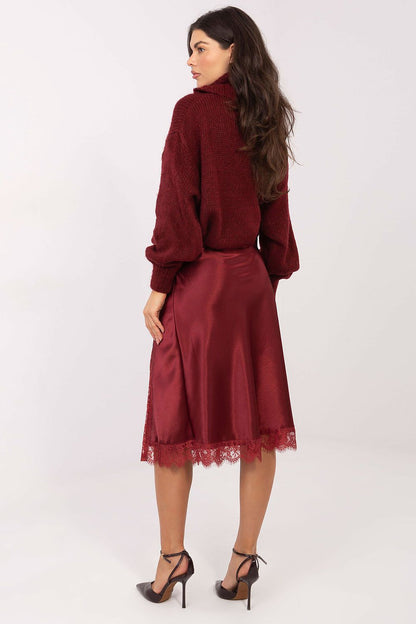  Spódnica Model MI-SD-3275.57 Bordo - Rue Paris 