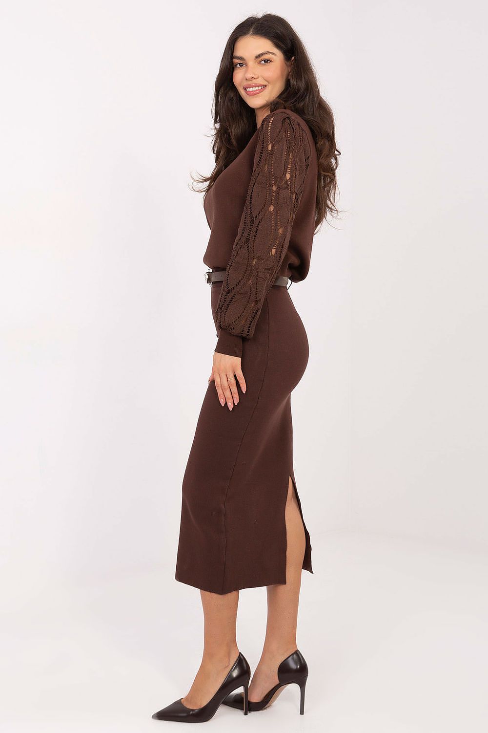  Spódnica Model PM-SD-YIS1056.84 Brown - Factory Price 