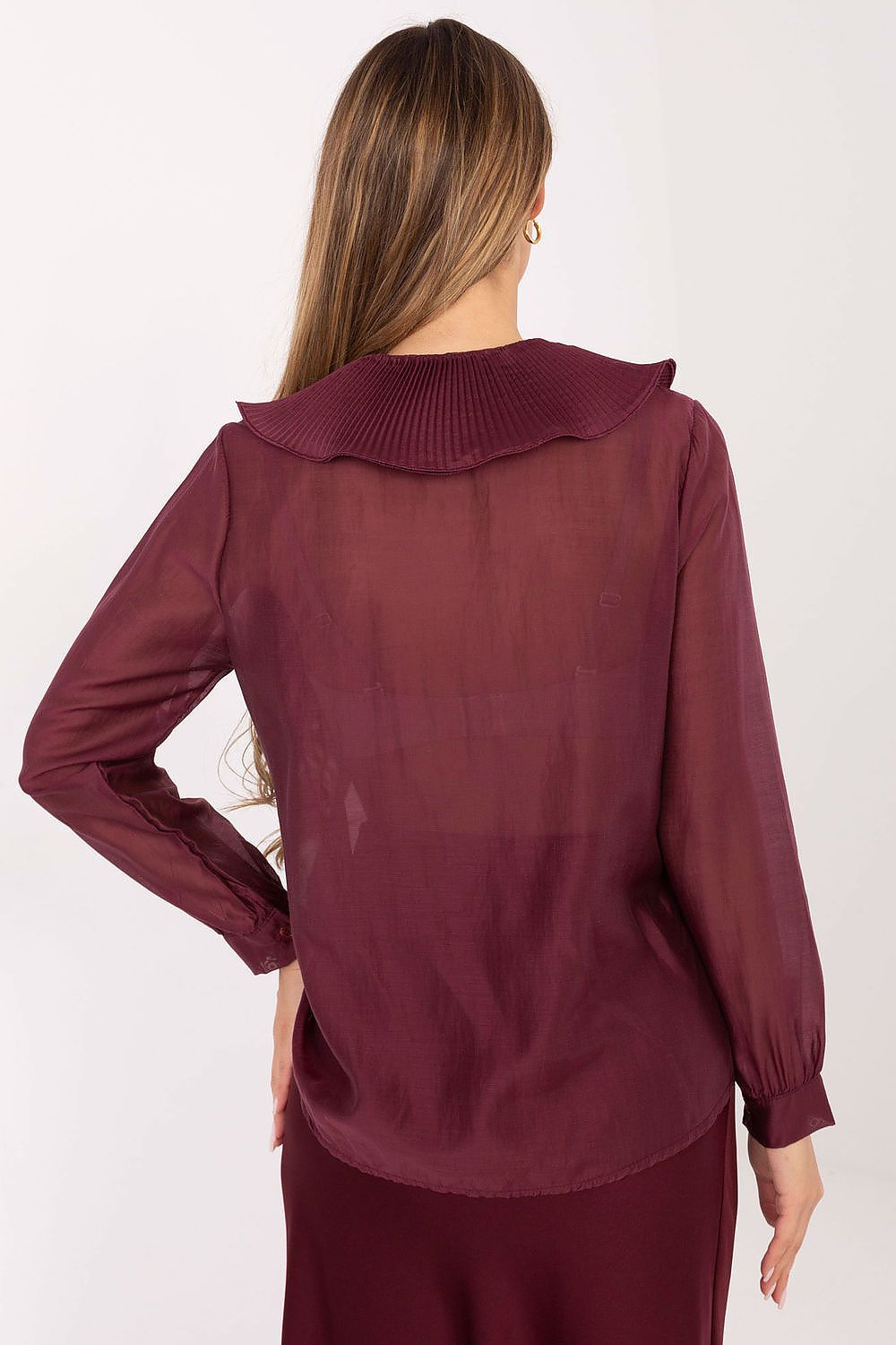   Koszula Damska Model IT-KS-28990.05P Bordo - Factory Price 