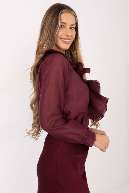   Koszula Damska Model IT-KS-28990.05P Bordo - Factory Price 