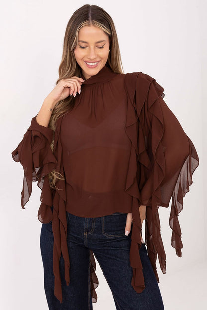  Bluzka Model PM-BZ-J1005.25 Brown - Factory Price 