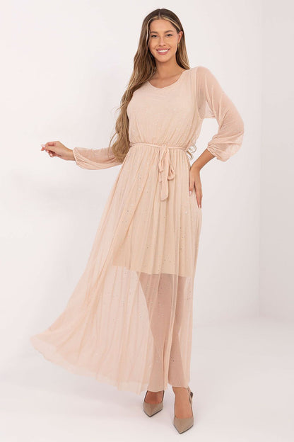  Sukienka Model IT-SK-21807.22 Beige - Italy Moda 
