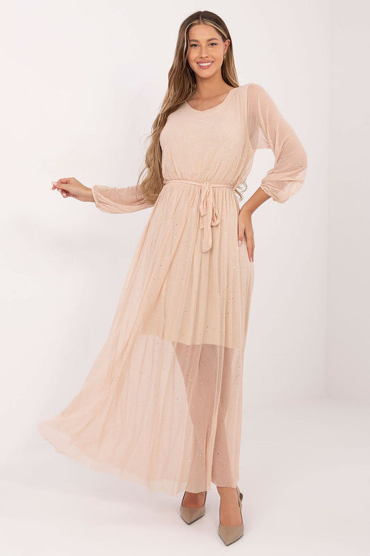  Sukienka Model IT-SK-21807.22 Beige - Italy Moda 