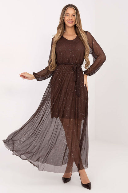  Sukienka Model IT-SK-21807.22 Brown - Italy Moda 