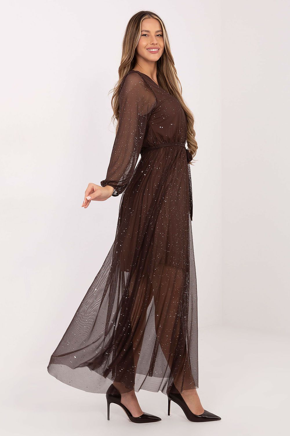  Sukienka Model IT-SK-21807.22 Brown - Italy Moda 