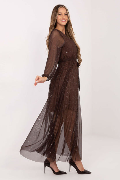  Sukienka Model IT-SK-21807.22 Brown - Italy Moda 