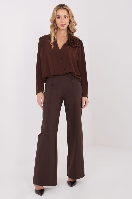   Bluzka Model MI-BZ-M650.17P Brown - Italy Moda 