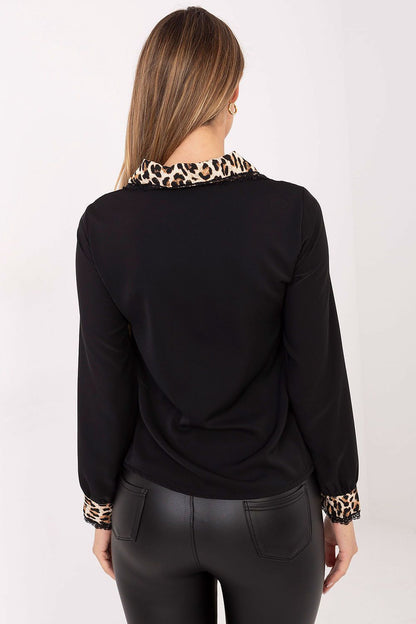   Koszula Damska Model MI-KS-4225.35 Black - Italy Moda 